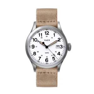 S5 Calendar Field White - 40mm Quartz