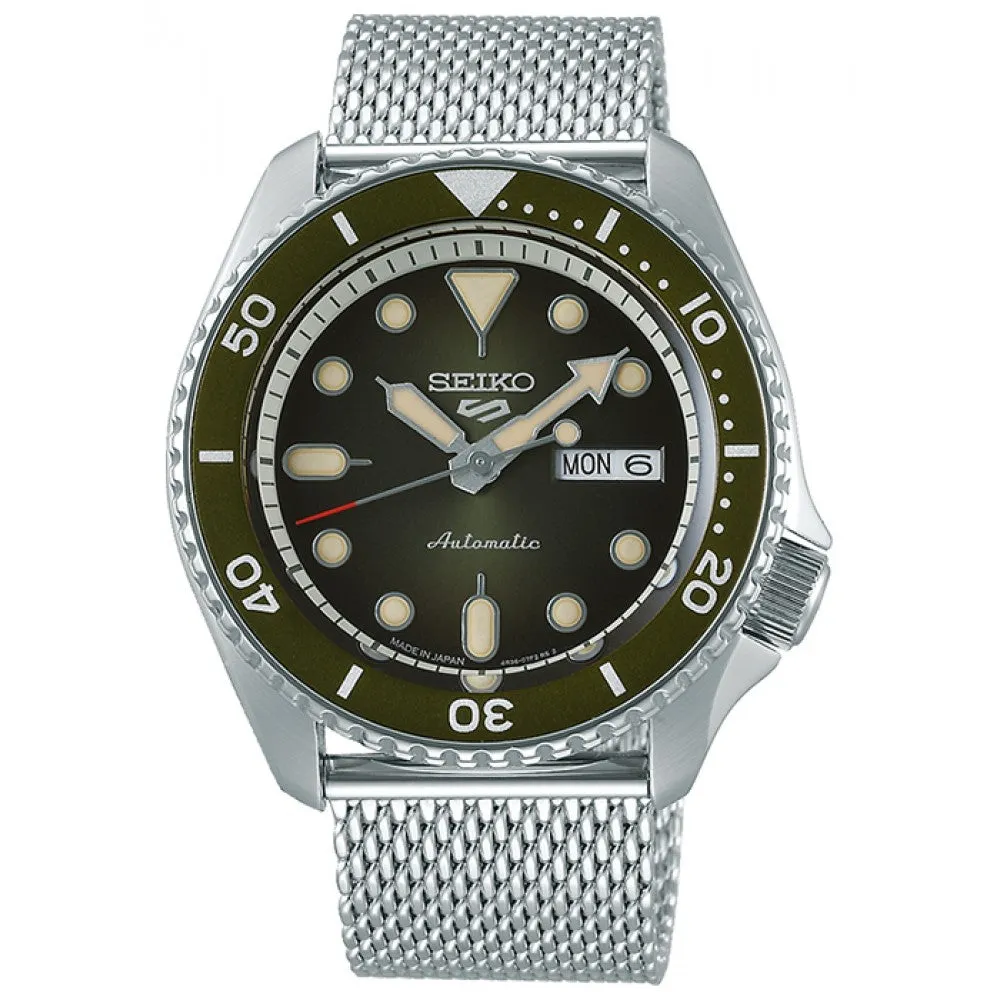 SEIKO 5 Sports Suits Style Vintage Green Ref. SBSA019/SRPD75K1 watch made in japan