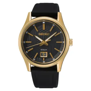 Seiko Daywear Gold Case Men's Watch SUR560
