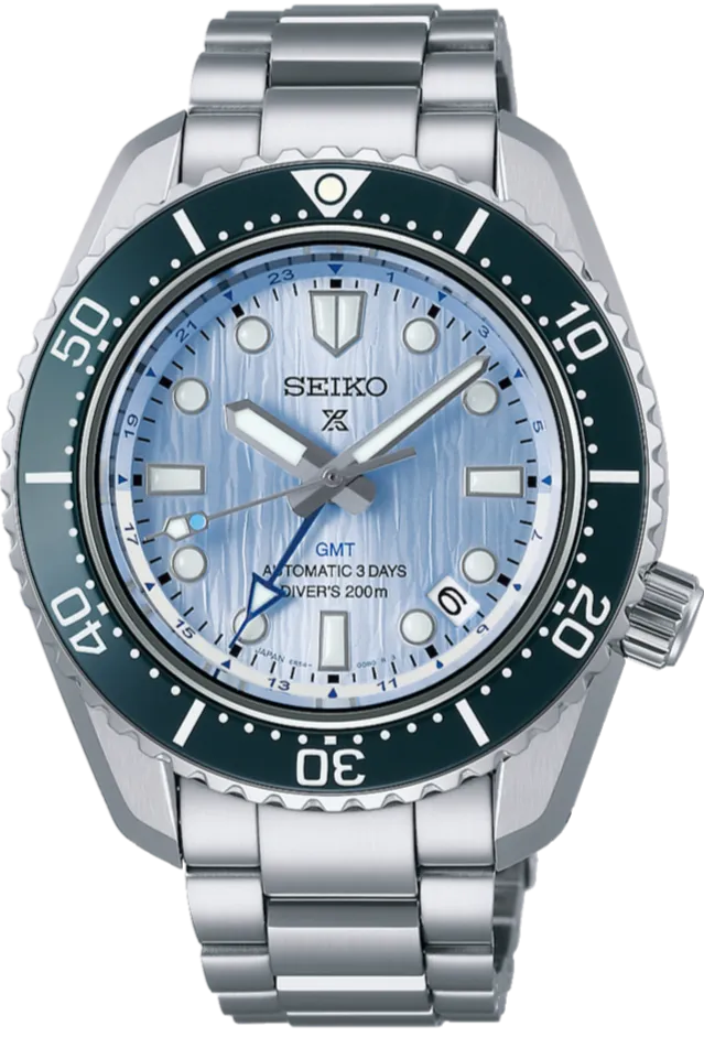 Seiko Watch 110th Anniversary Prospex Save The Ocean 1968 Mechanical Automatic Divers GMT Limited Edition MM200 SPB385