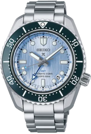 Seiko Watch 110th Anniversary Prospex Save The Ocean 1968 Mechanical Automatic Divers GMT Limited Edition MM200 SPB385
