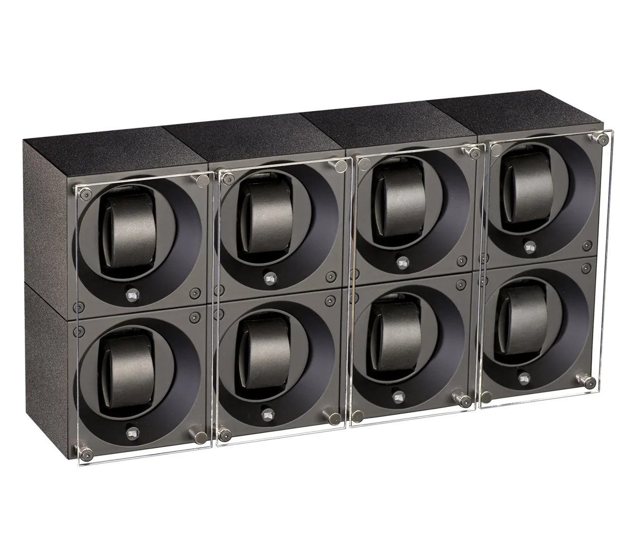 Swiss Kubik Masterbox Single Aluminum Watch Winder - Black