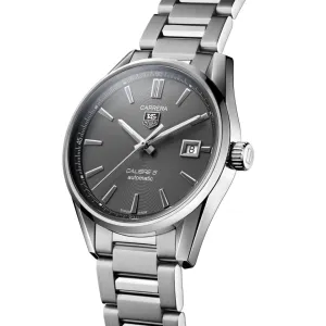 TAG Heuer Anthracite and Steel 39mm Calibre 5 Carrera Watch