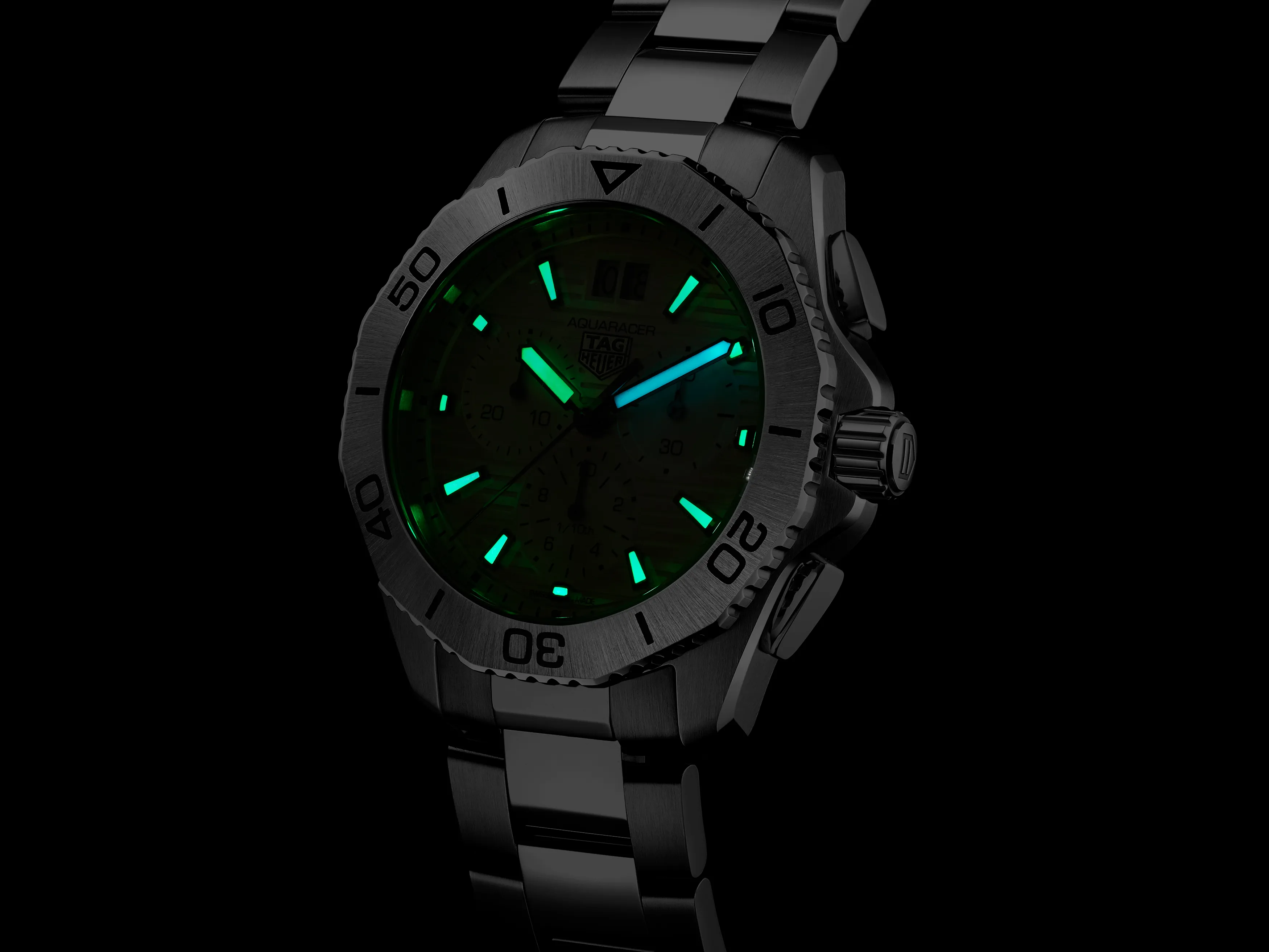 TAG Heuer Aquaracer Professional 200 Date Watch with Grey Dial