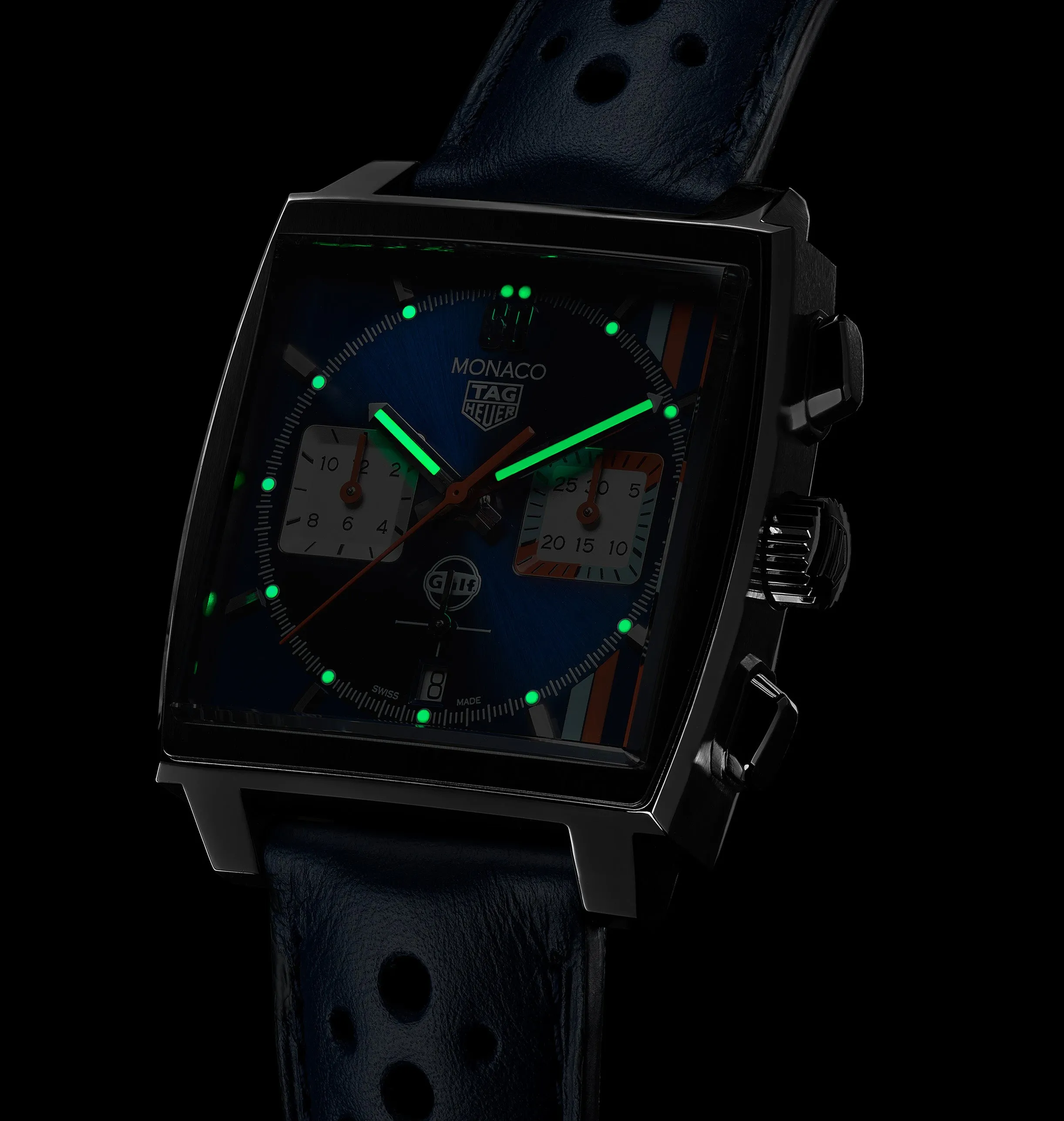 TAG Heuer Men's Monaco X Gulf Iconic Watch