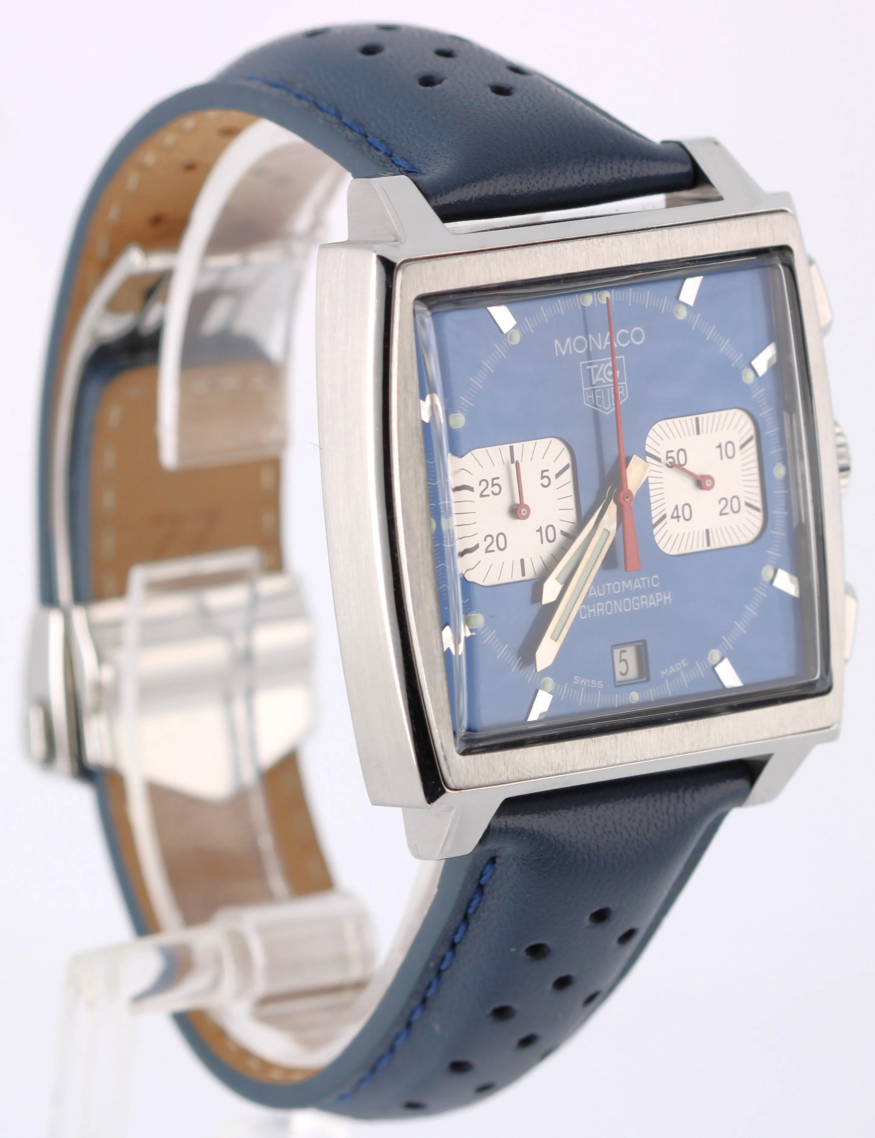 Tag Heuer Monaco Steve McQueen Chronograph Steel Blue 38mm CW2113-0 Watch