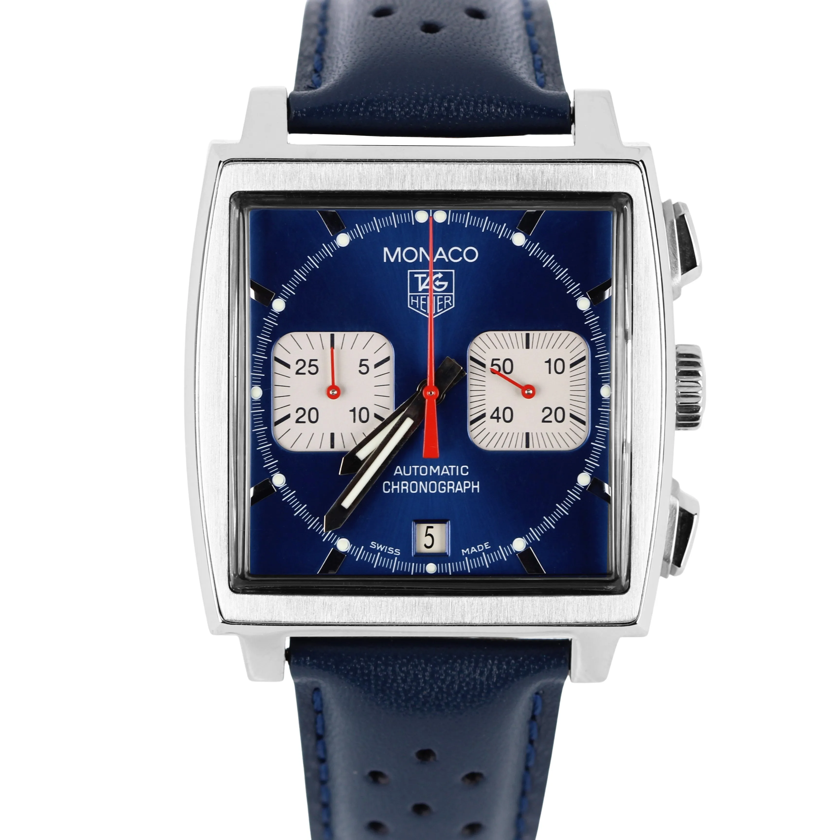 Tag Heuer Monaco Steve McQueen Chronograph Steel Blue 38mm CW2113-0 Watch