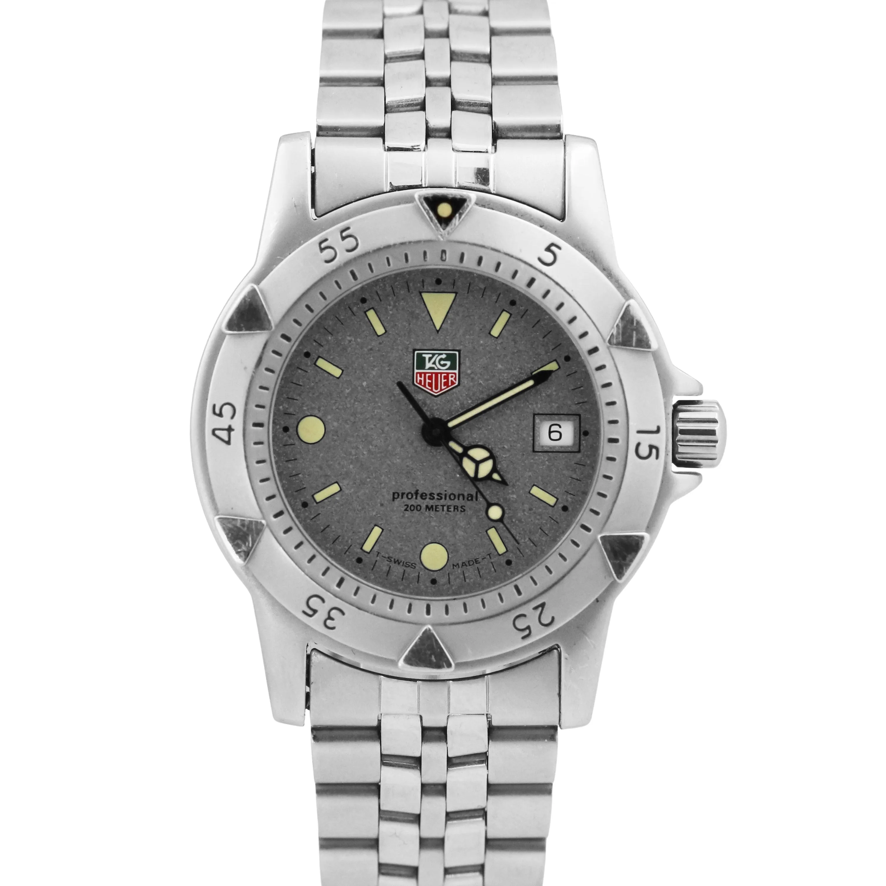 Tag Heuer Professional 1500 GRANITE Stainless Steel Quartz Date 37mm WD1211-K-20