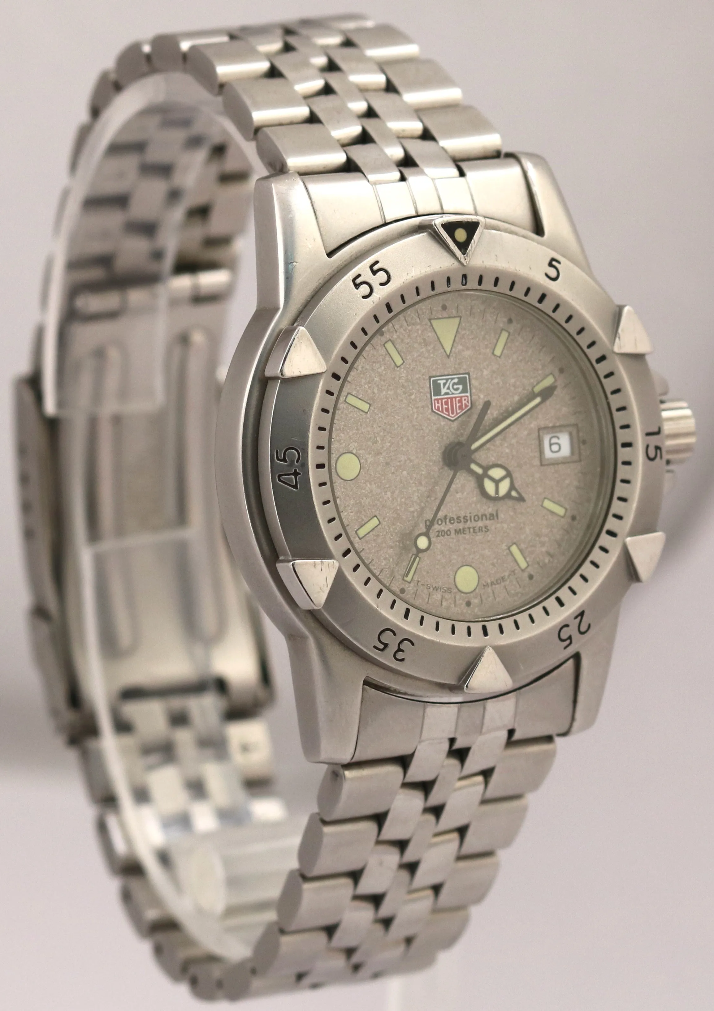 Tag Heuer Professional 1500 GRANITE Stainless Steel Quartz Date 37mm WD1211-K-20