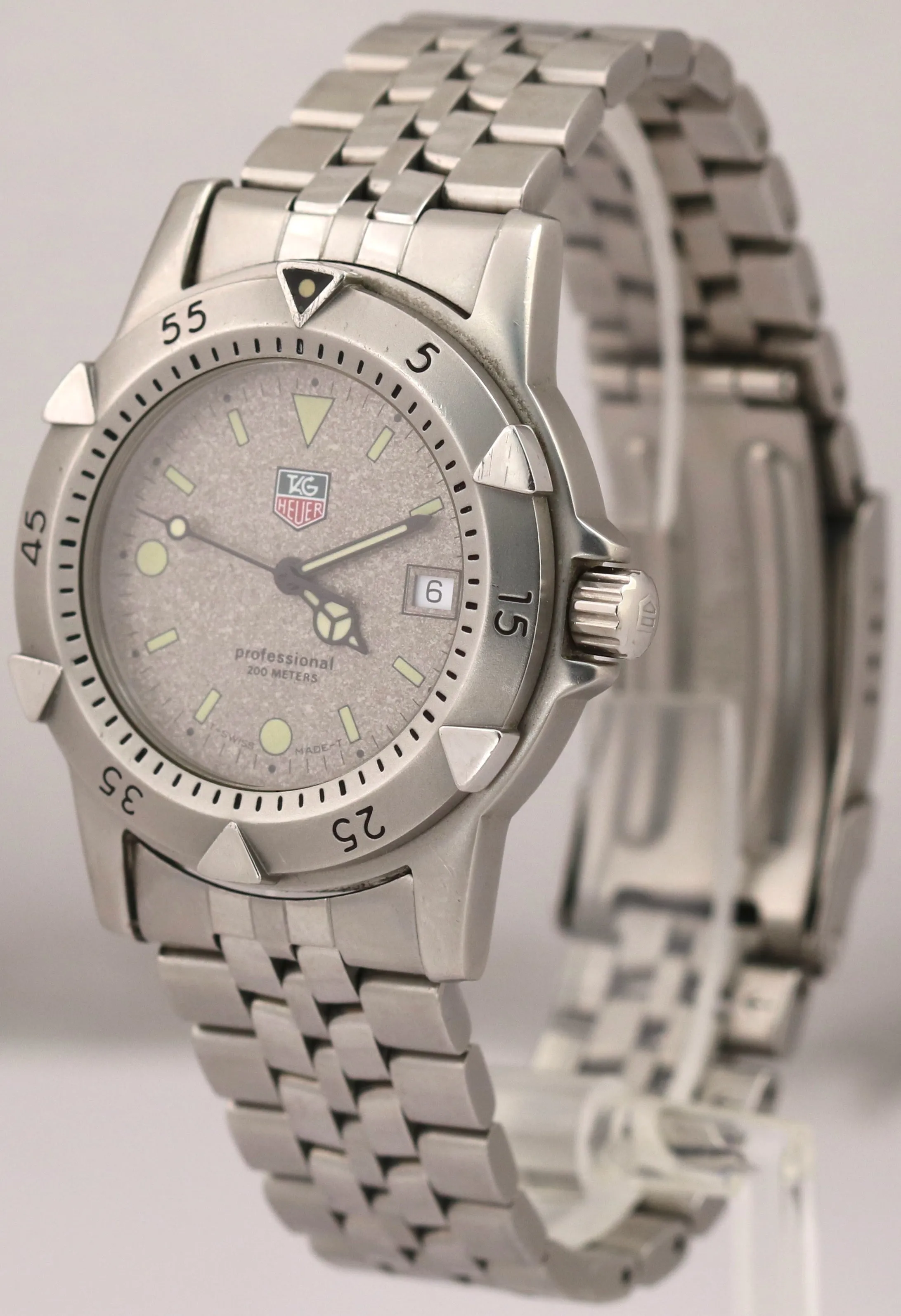 Tag Heuer Professional 1500 GRANITE Stainless Steel Quartz Date 37mm WD1211-K-20