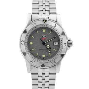 Tag Heuer Professional 1500 GRANITE Stainless Steel Quartz Date 37mm WD1211-K-20