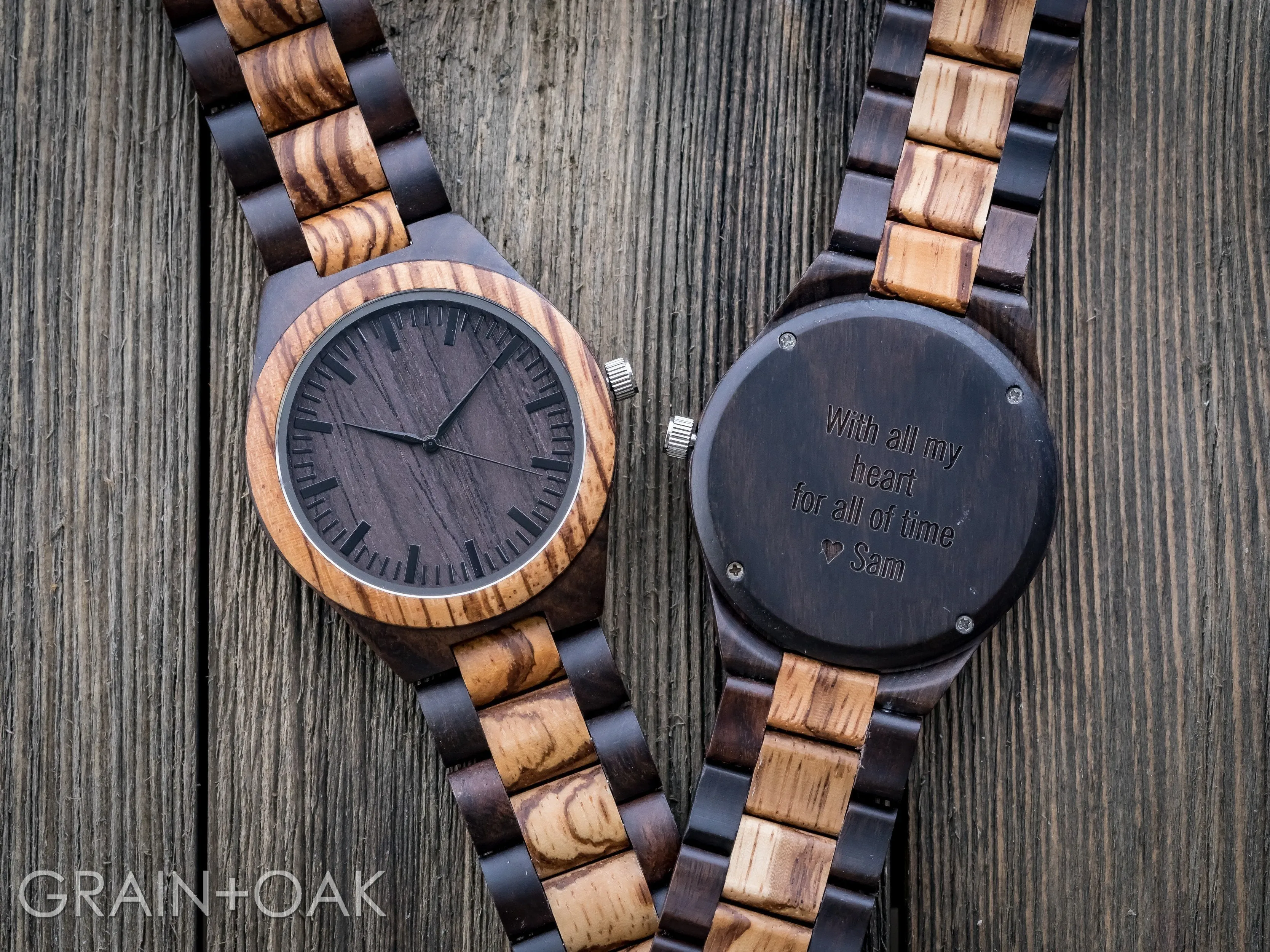 The Ridge Zebrawood   Ebony | Set of 6
