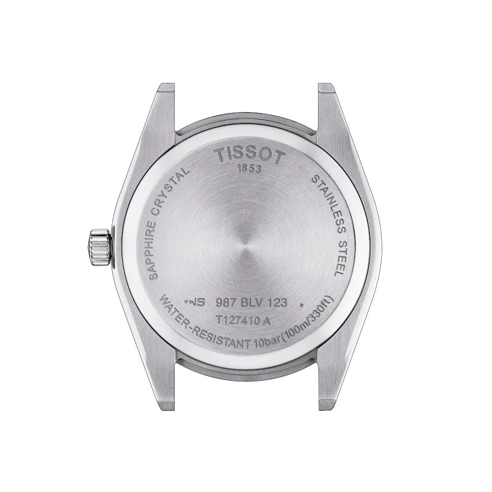 Tissot Gentleman Mens Stainless Steel Black Dial Watch