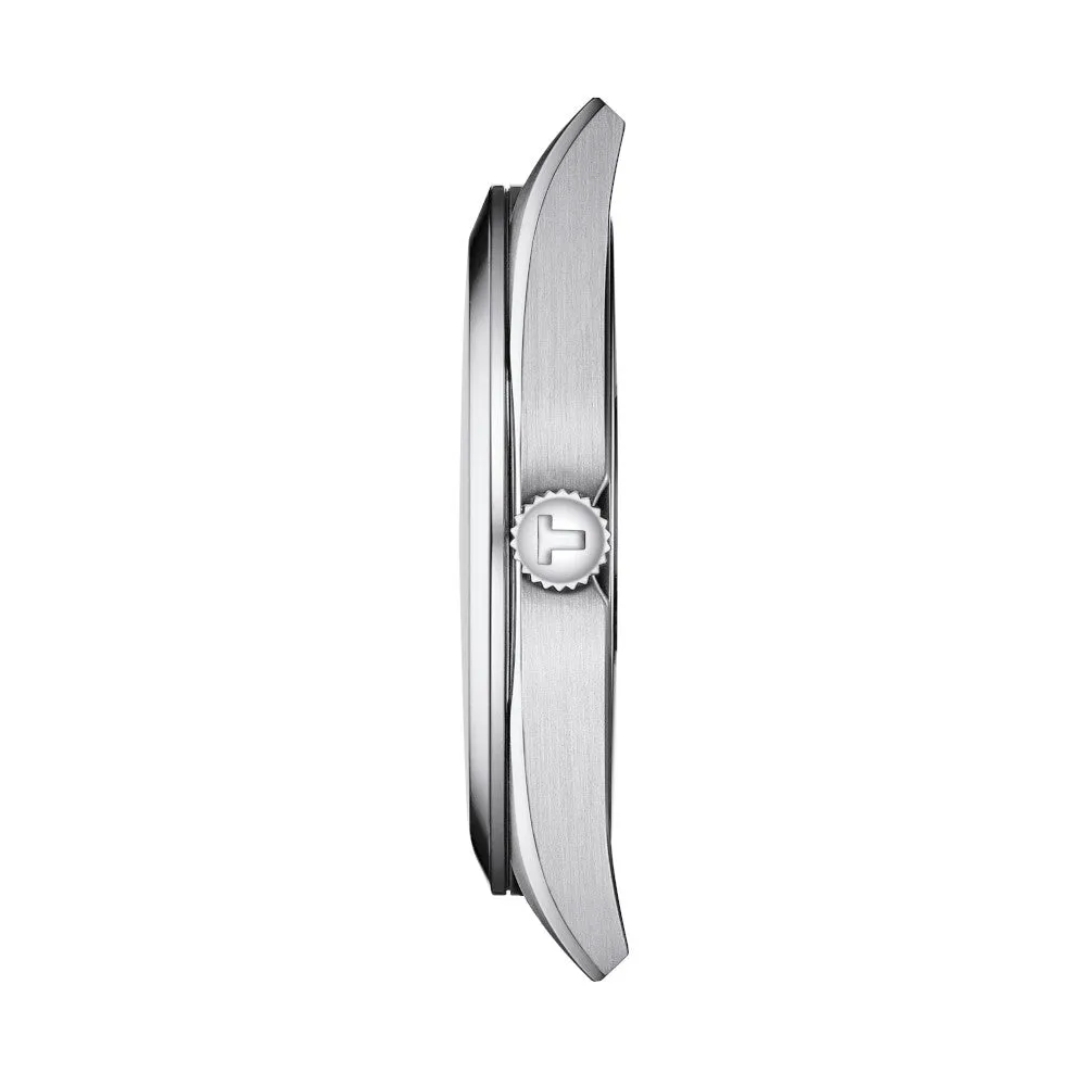 Tissot Gentleman Mens Stainless Steel Black Dial Watch