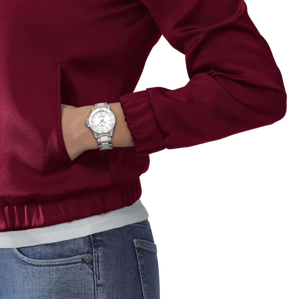 Tissot Seastar 1000 Ladies Stainless Steel White Dial Watch