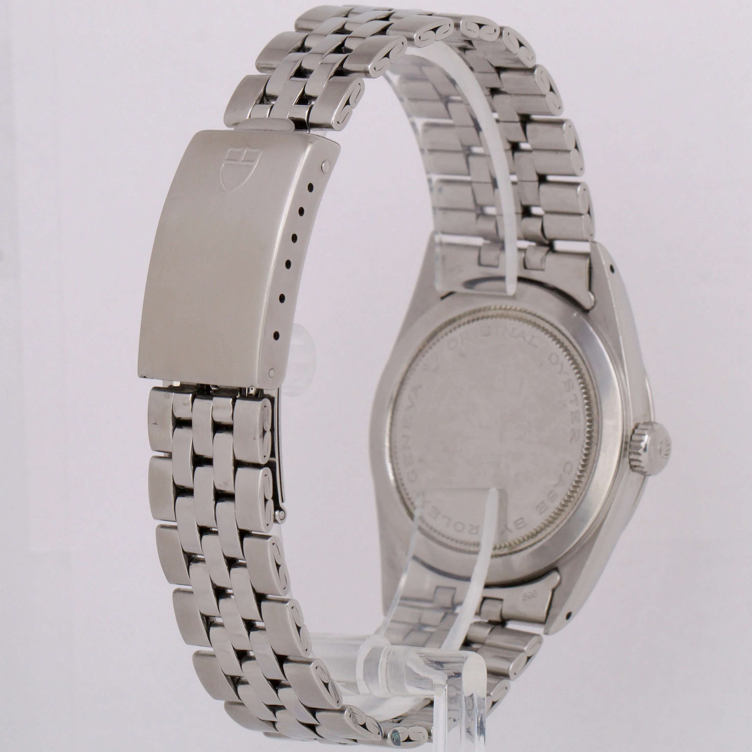 Tudor Oyster Prince Date-Day 36mm Silver JUBILEE Stainless Steel Watch 94710
