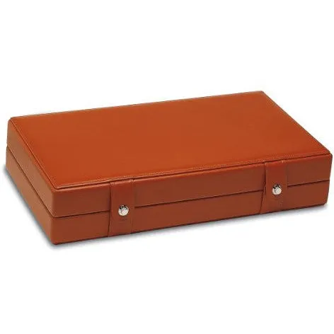 Underwood (London) - 10-Unit Watch Storage Case w Compartment in Tan Leather