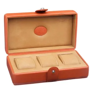 Underwood (London) - 3-Unit Watch Storage Case in Tan Leather