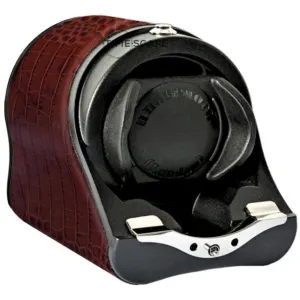 Underwood (London) - Single Rotogalbe Watch Winder in Brown Croco