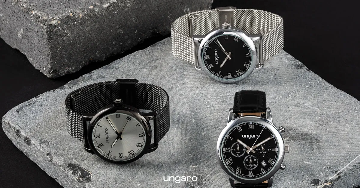 Ungaro UMN067B-Watch Primo Mesh Chrome