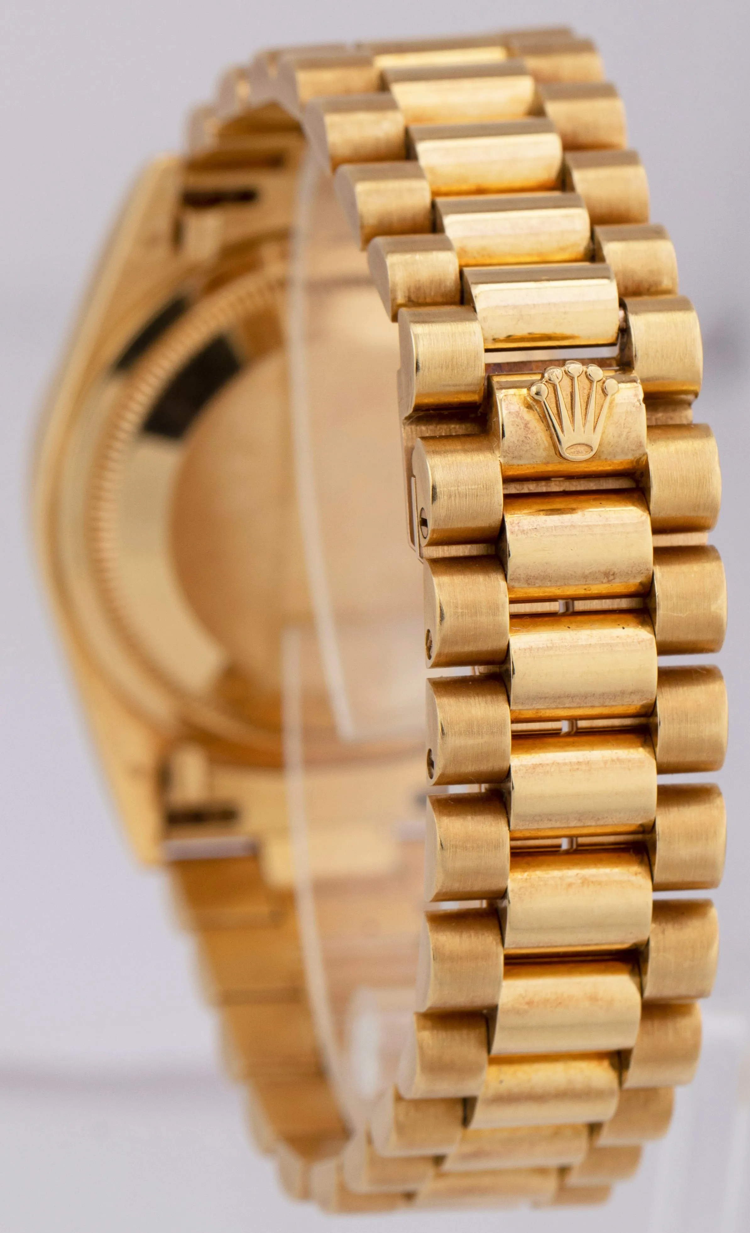 UNPOL. Rolex Day-Date President PAPERS 36mm DIAMOND Computer 18K Gold 18238 B P