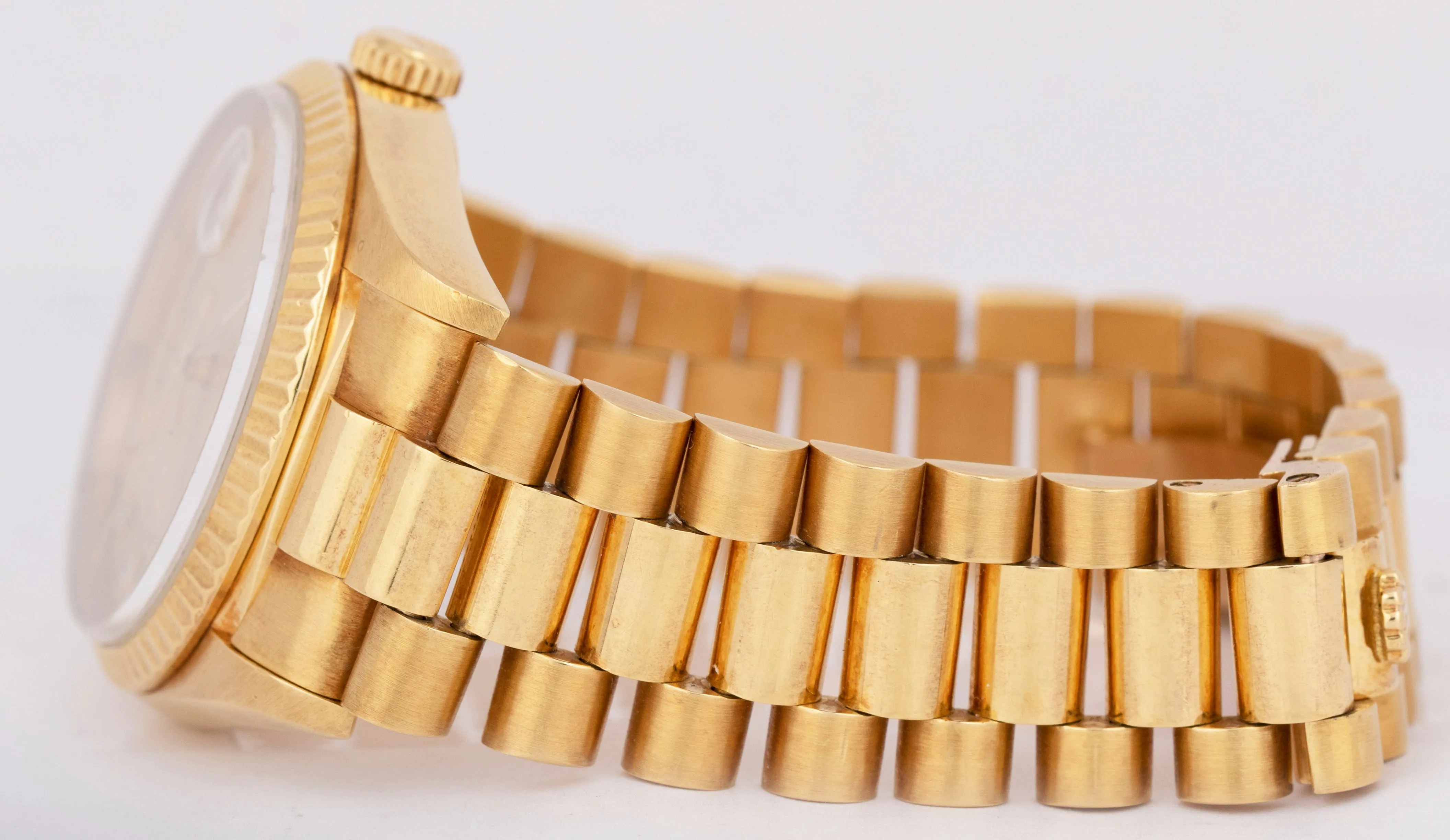 UNPOL. Rolex Day-Date President PAPERS 36mm DIAMOND Computer 18K Gold 18238 B P