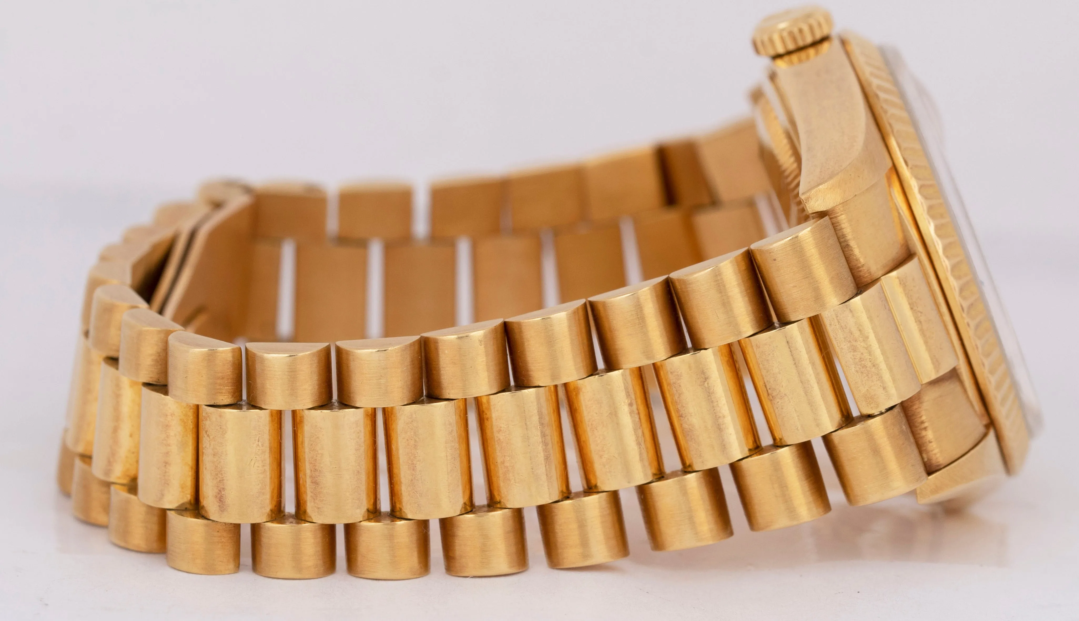 UNPOL. Rolex Day-Date President PAPERS 36mm DIAMOND Computer 18K Gold 18238 B P