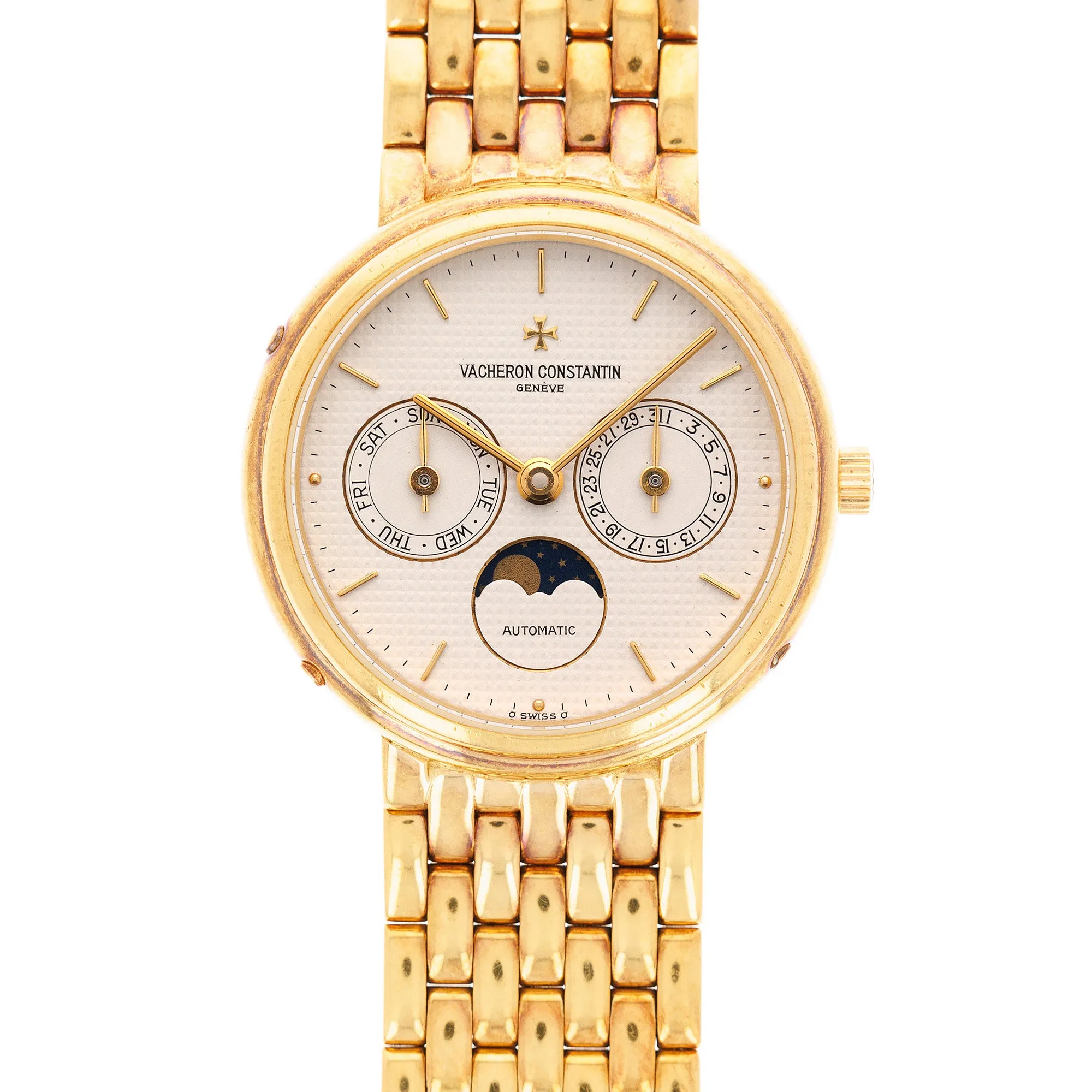 Vacheron Constantin Yellow Gold Day Date Moonphase Ref. 47009 on Bracelet