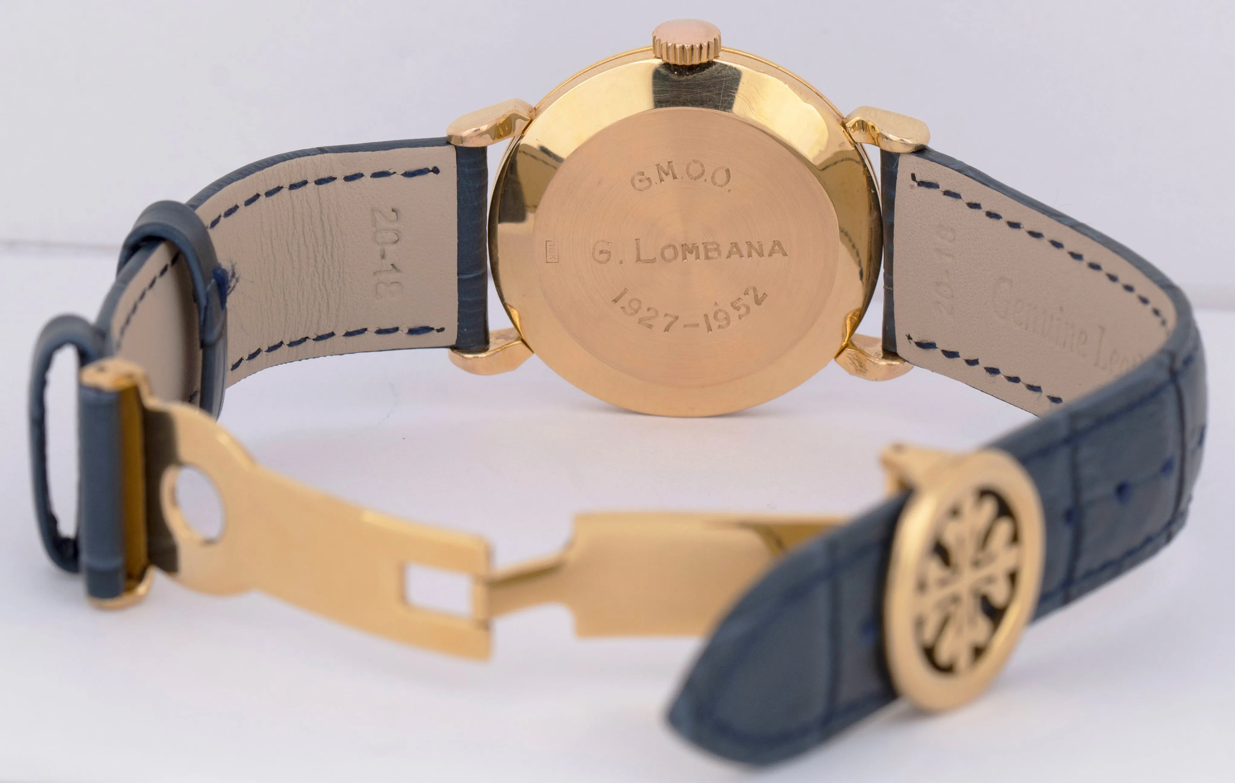 VINTAGE Patek Philippe Calatrava 1578 35mm Spider Lugs Blue Manual 18K Watch