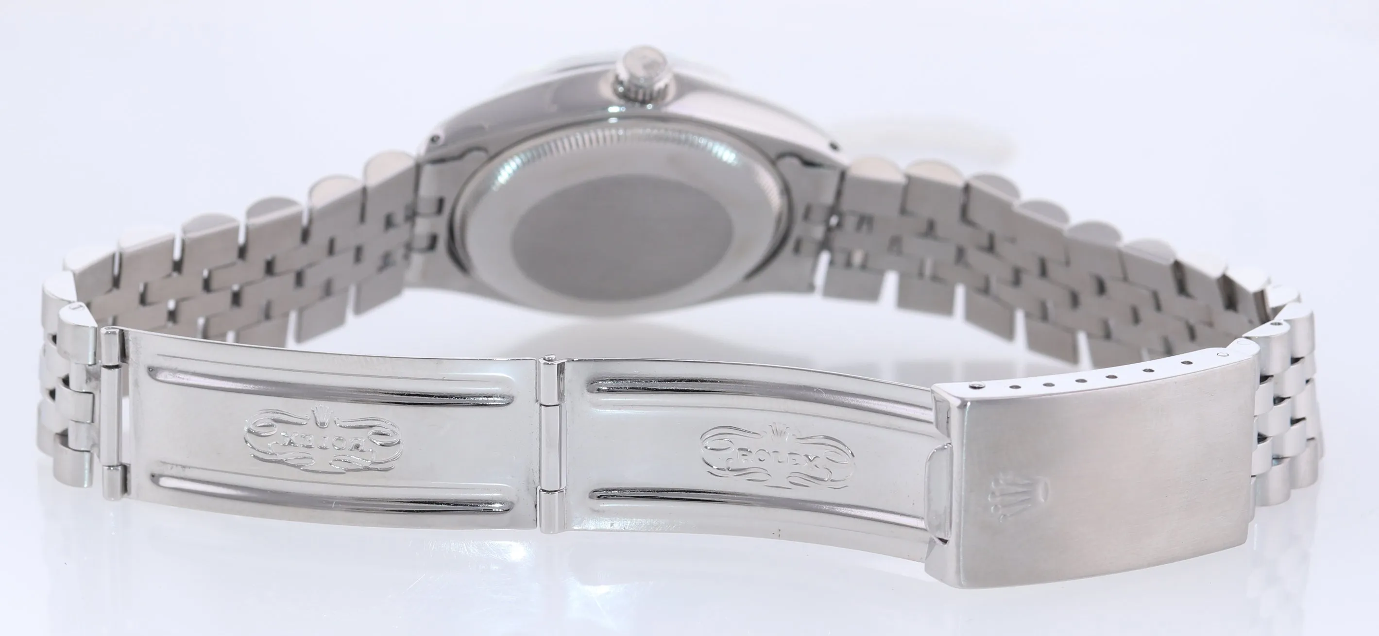 Vintage Rolex Oyster Perpetual Silver 34mm 1002 Stainless Steel Jubilee Watch