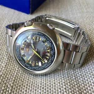Vintage Tissot Navigator T12 Compressor 788 Automatic 44mm Wristwatch Box Papers