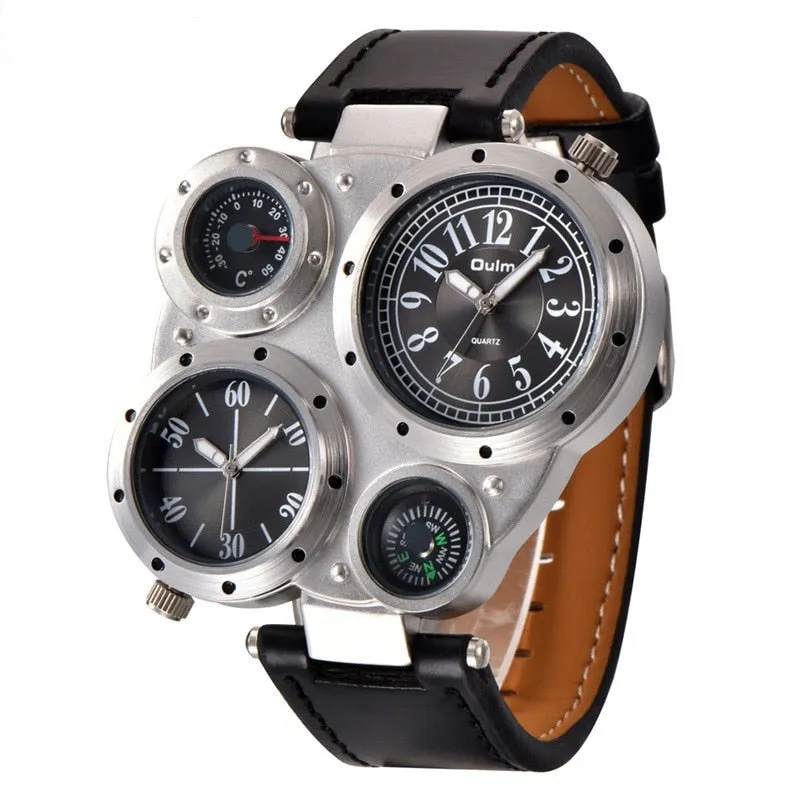 Watch with Thermometer and Compass, Unique Design