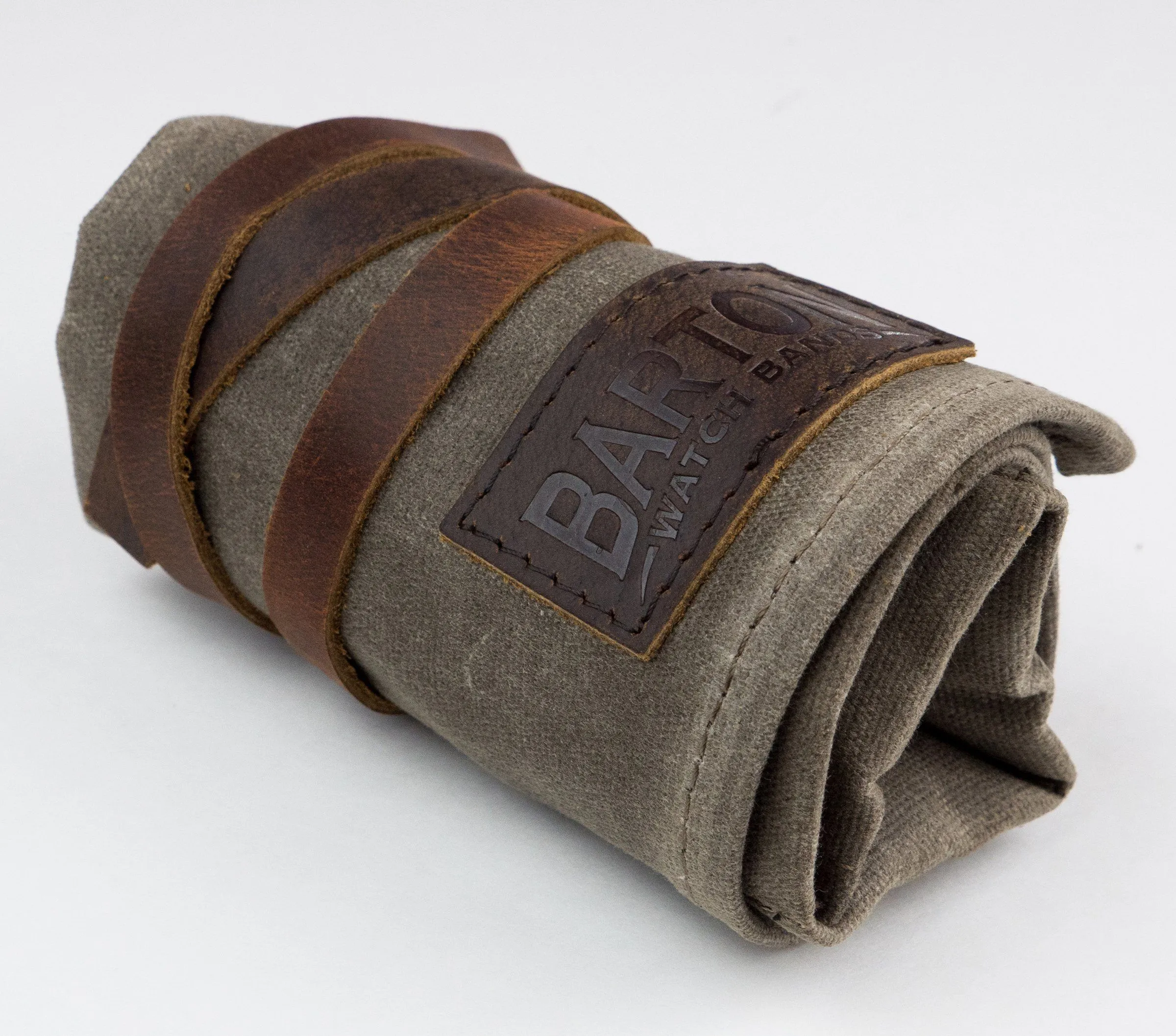 Waxed Canvas Watch Roll