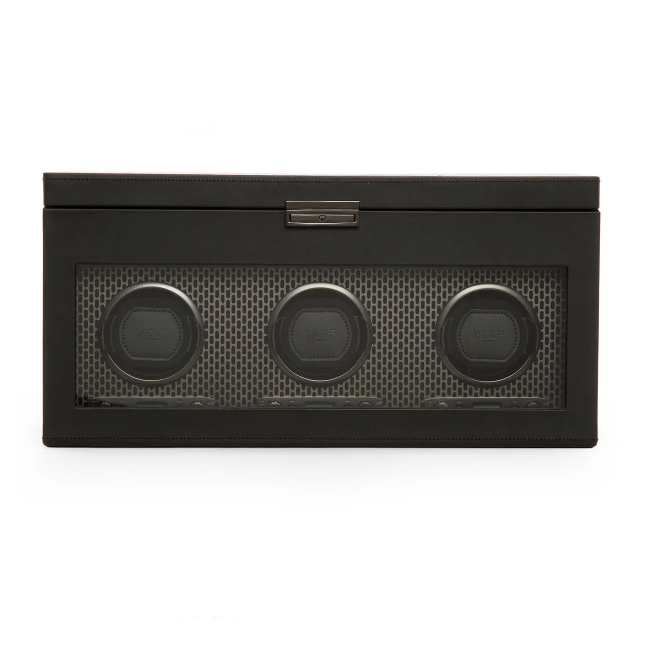 WOLF Axis Triple Watch Winder with Storage - Powder Coat