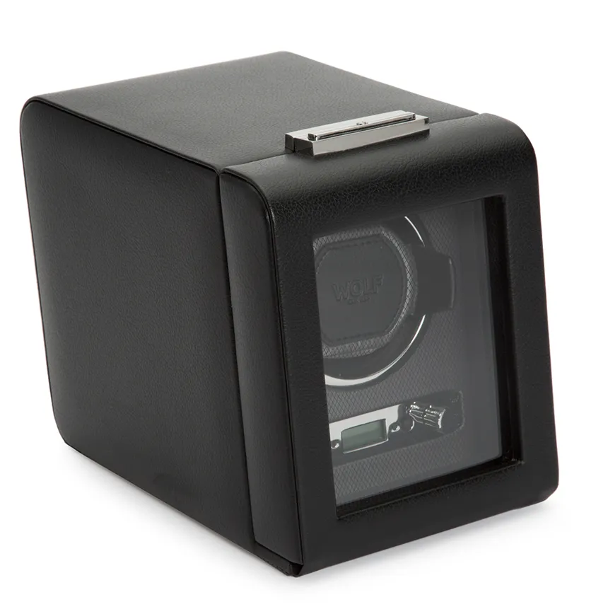 WOLF Single Watch Winder with Cover 2.7