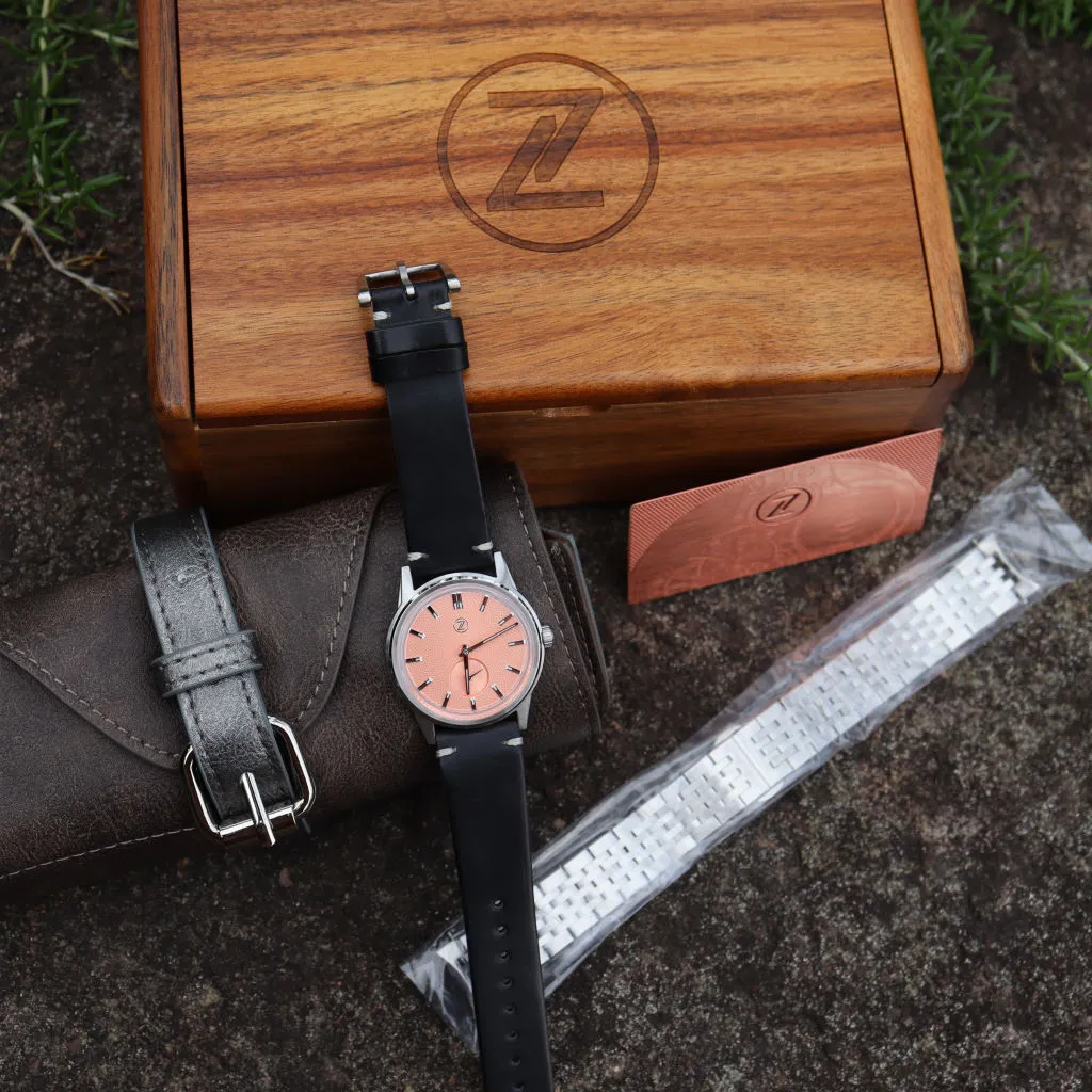 Zelos Nova Salmon - Swiss&nbsp;ETA&nbsp;7001 Top&nbsp;Grade&nbsp;Mvmt LE